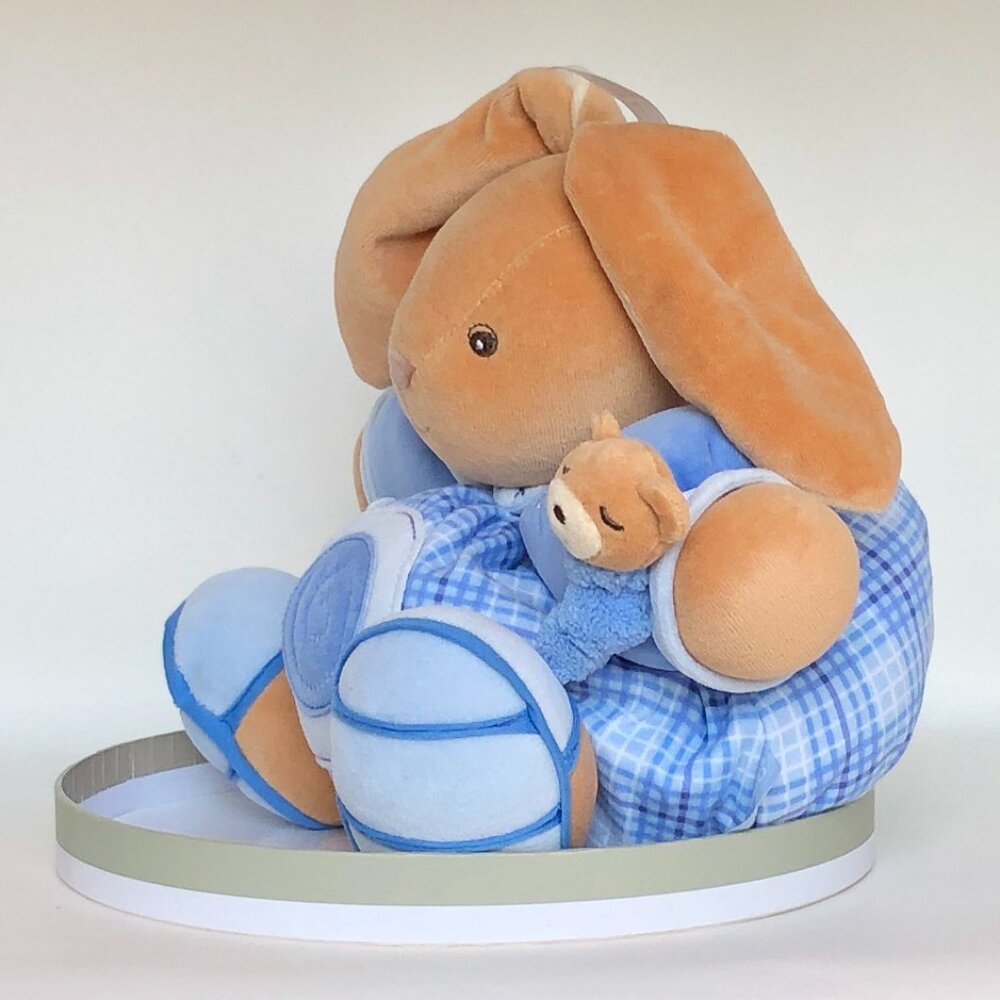 Kaloo Large Blue Chubby Rabbit w/ Detachable Snail–Gift Boxed Now In Box - Picture 5 of 14